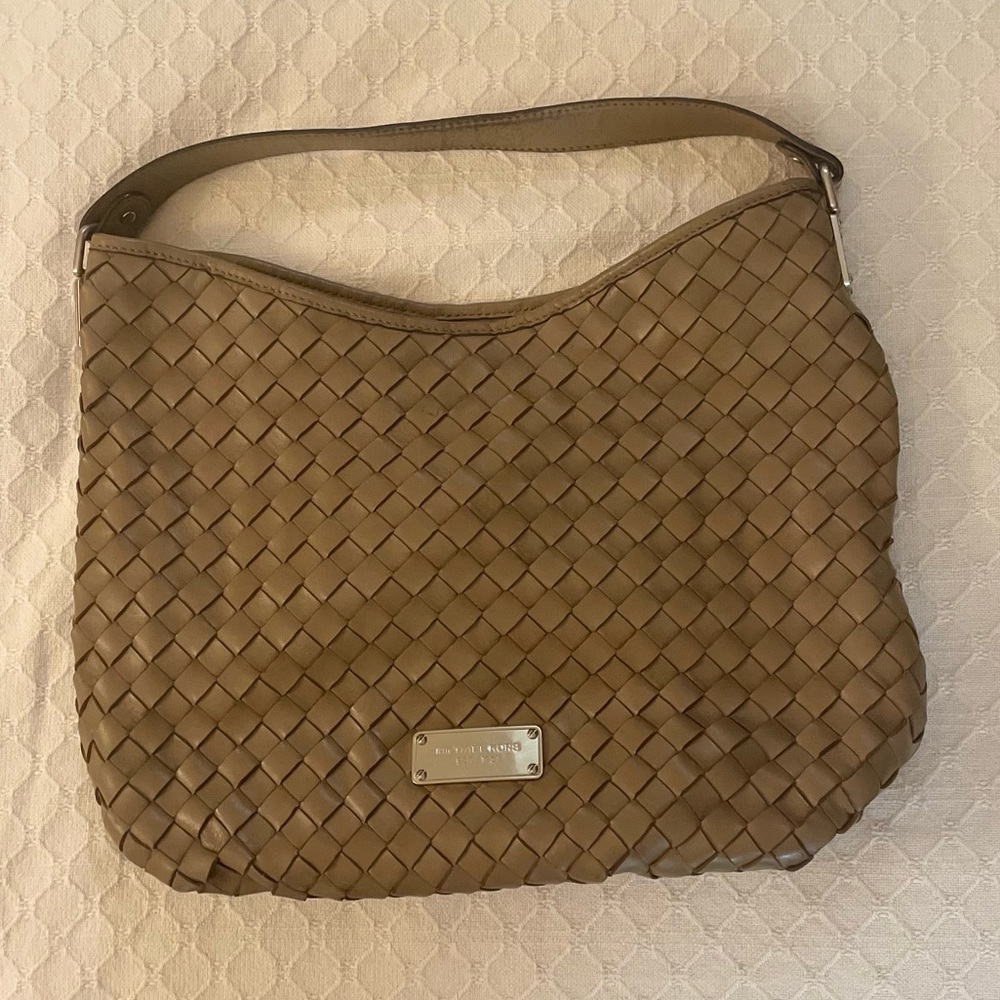 Michael Kors Leather Woven Handbag